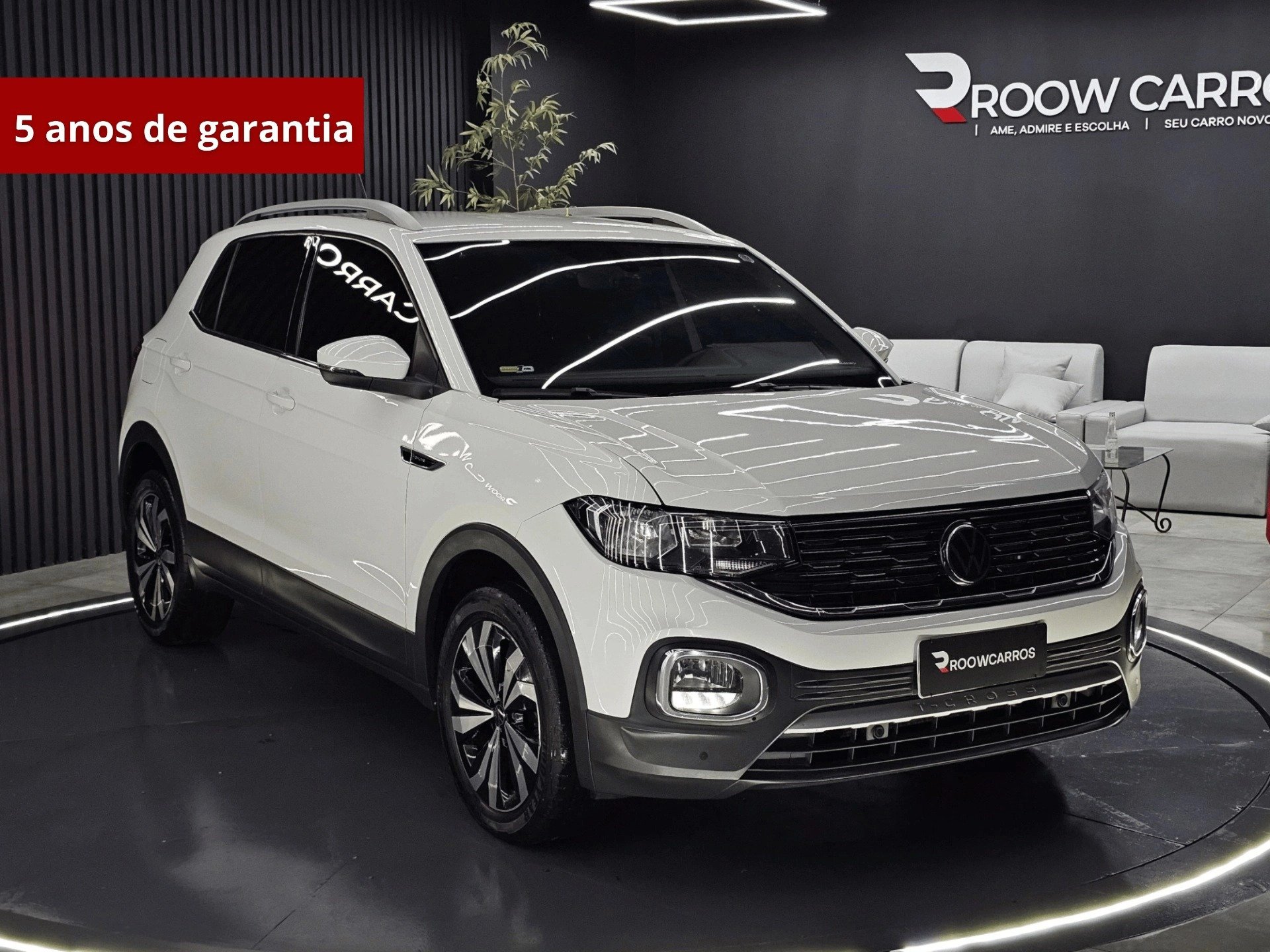 Volkswagen T-Cross Hig. 250 TSI 1.4 Flex 16V 5p Aut na cor Branco em Palhoça / SC - 53015