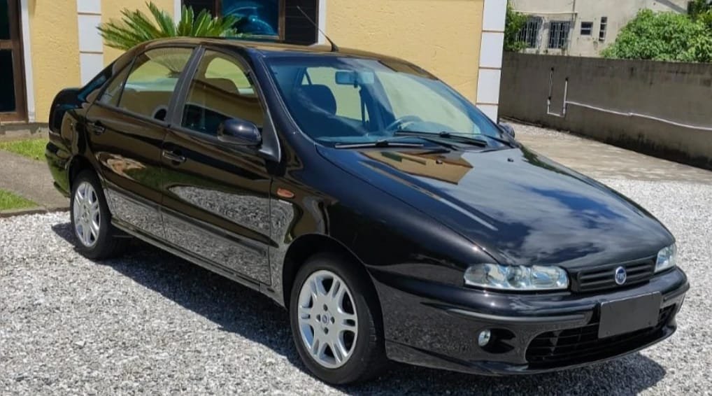 Fiat Marea SX 1.6 mpi 16V 106cv 4p na cor Preto em Florianópolis / SC - 53204