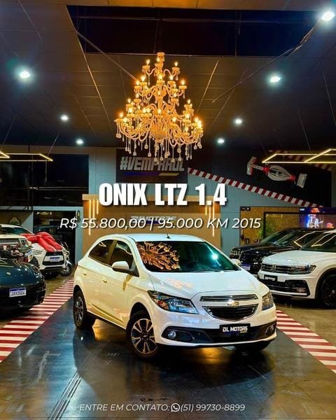 Chevrolet ONIX HATCH ACTIV 1.4 8V Flex 5P Aut. na cor Branco no Lajeado / RS - 5361