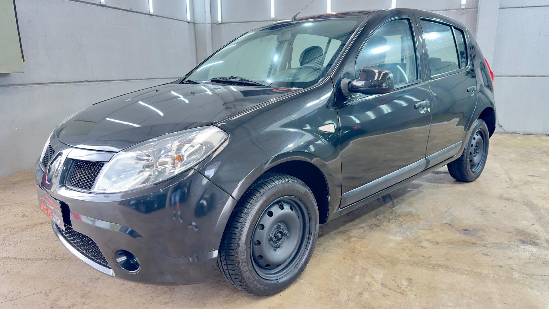 Renault SANDERO Expression Hi-Flex 1.6 8V 5p na cor Preto no Porto Alegre / RS - 5375