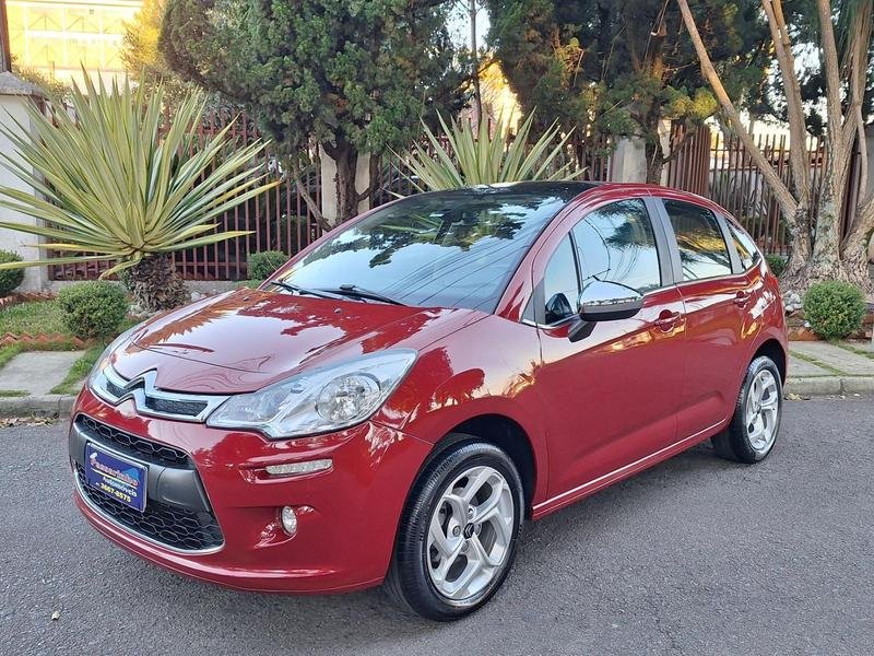 Citroën C3 Excl./Excl.Solar./Sonora 1.6 Flex Aut na cor Vermelho em Pinhais / PR - 53788