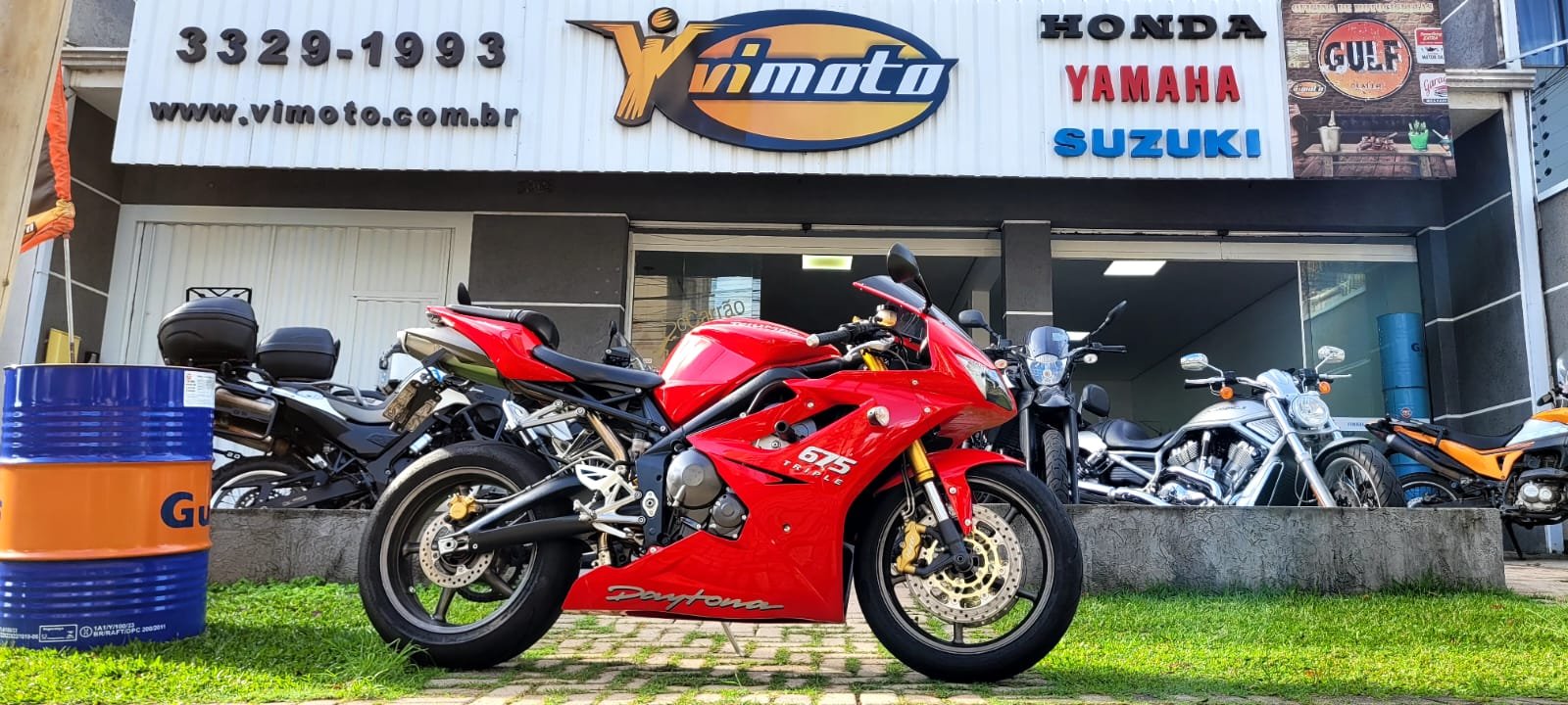 TRIUMPH DAYTONA 675i  na cor Vermelho em Curitiba / PR - 54079