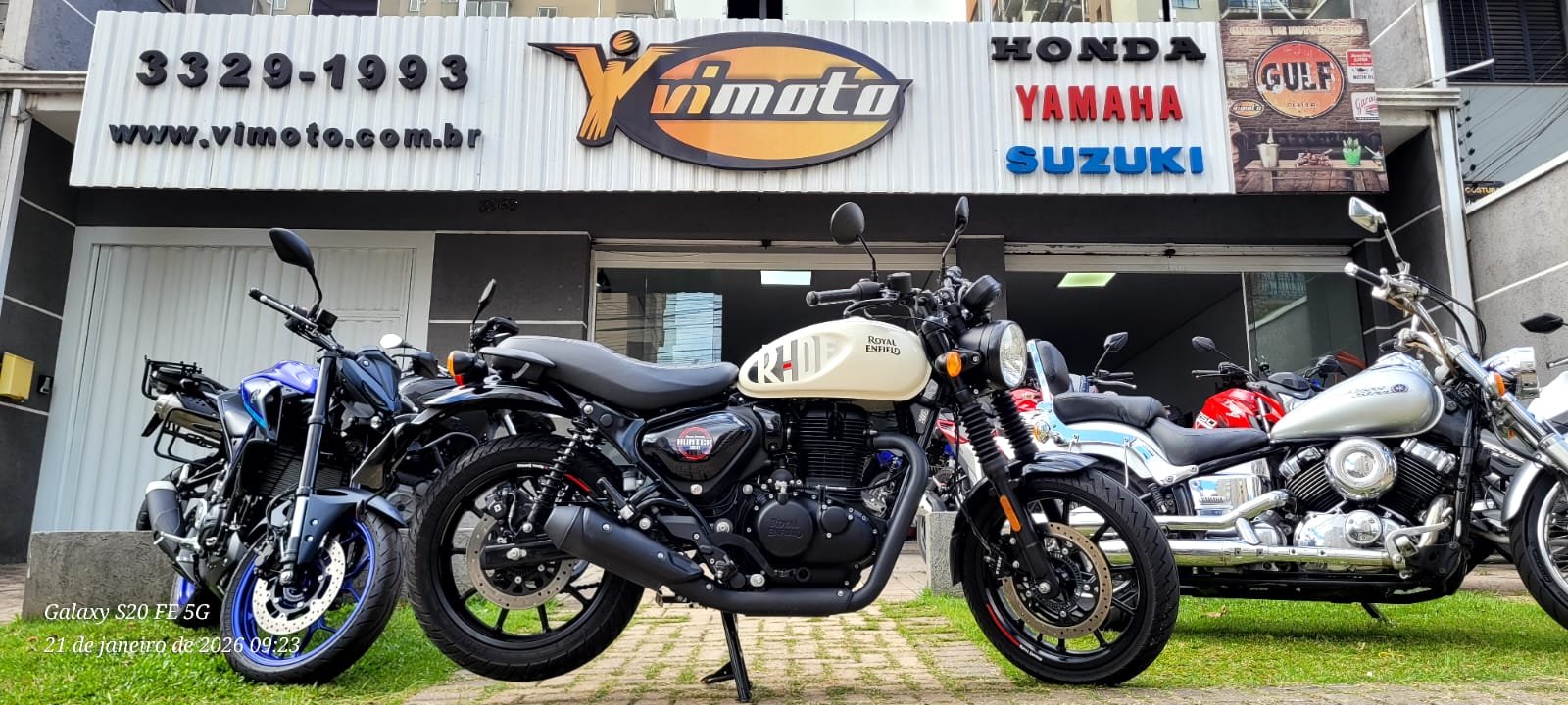 Royal Enfield Hunter 350 Dapper  na cor Branco em Curitiba / PR - 54104