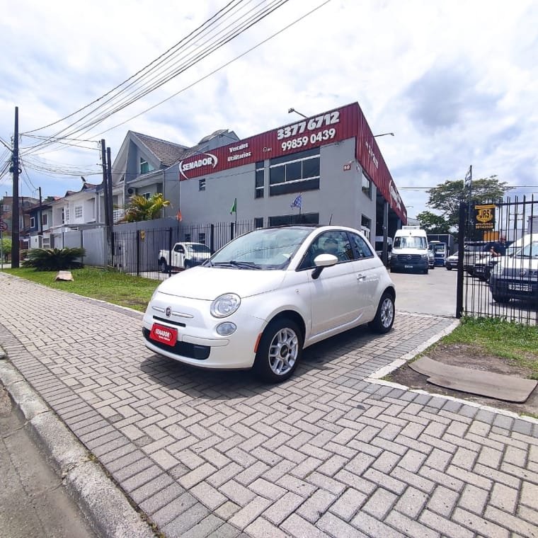 Fiat 500 Cult 1.4 Flex 8V EVO Dualogic na cor Branco em Curitiba / PR - 55760