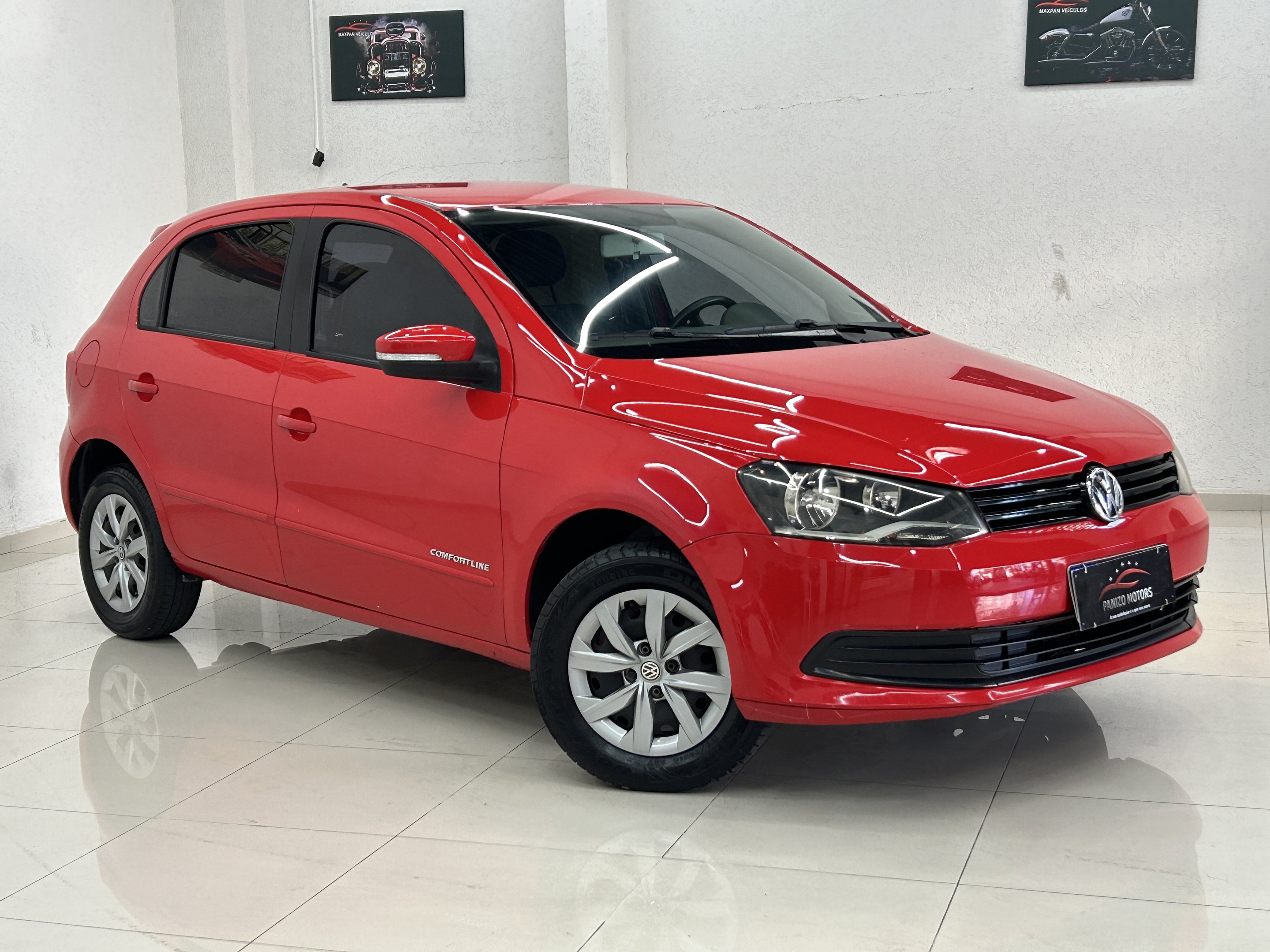 Volkswagen Gol Comfortline 1.0 T. Flex 8V 5p na cor Vermelho em Curitiba / PR - 55782