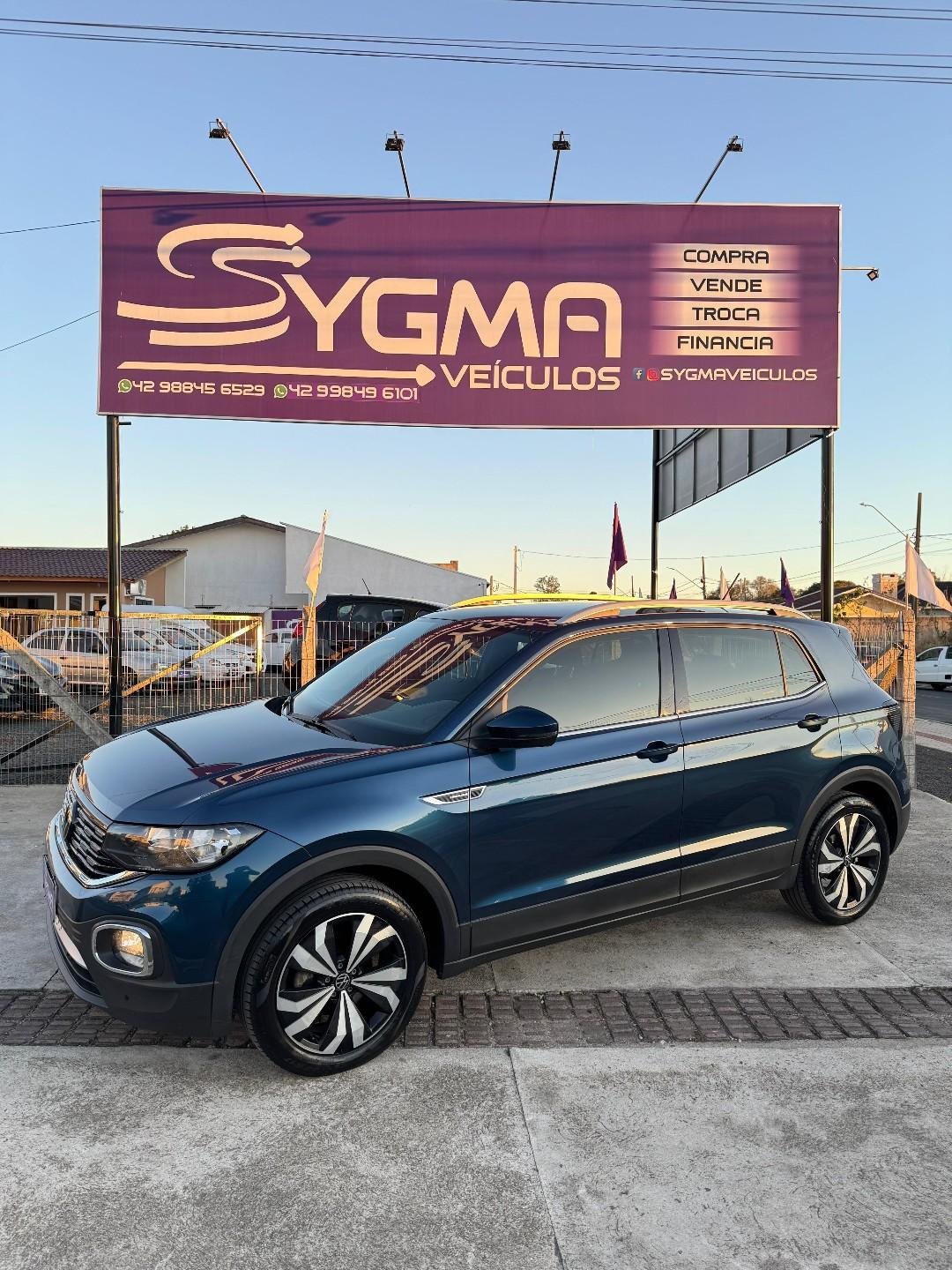 Volkswagen T-Cross Hig. 250 TSI 1.4 Flex 16V 5p Aut na cor Azul em São Mateus do Sul / PR - 5755