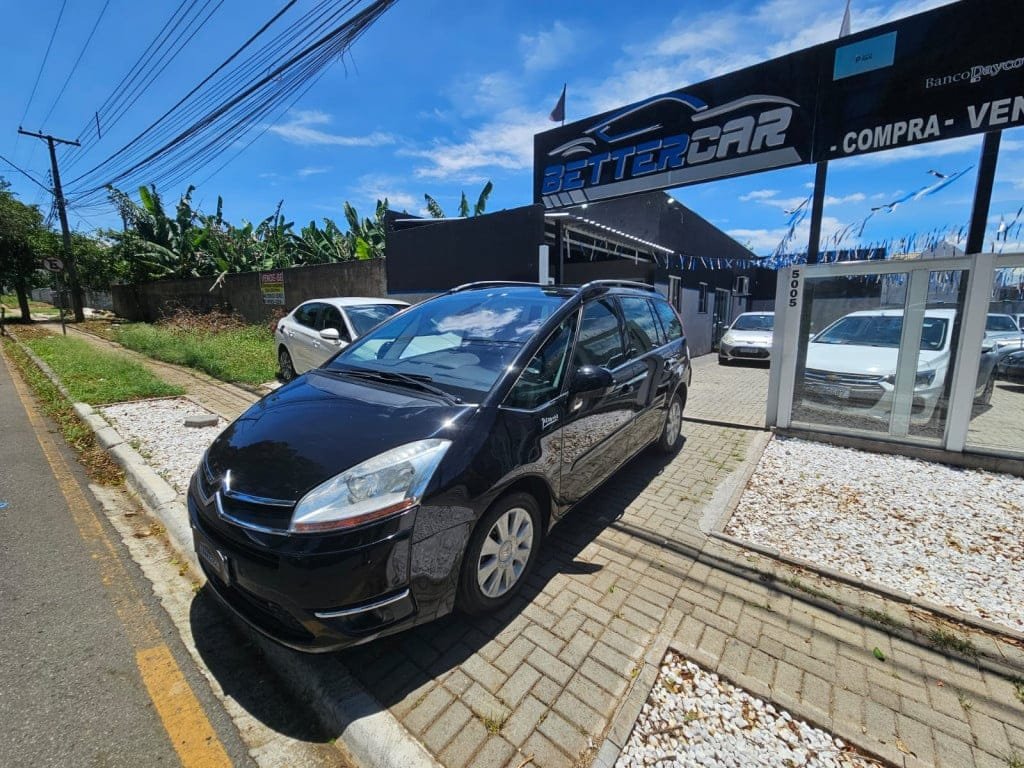 Citroën C4 Picasso Grand Picasso 2.0 16V 143cv Aut na cor Preto em Curitiba / PR - 5941