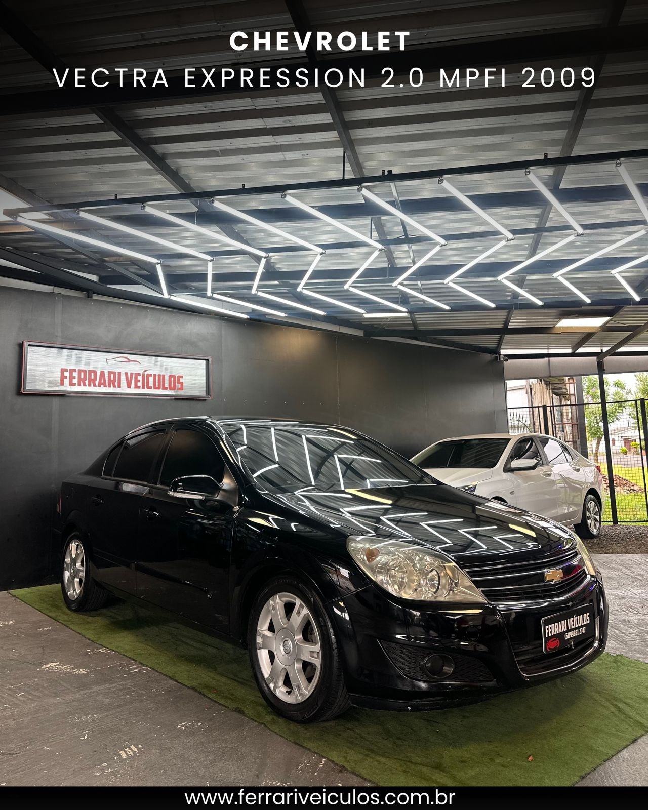 Chevrolet Vectra EXPRESSION 2.0 MPFI FlexPower Mec na cor Preto no Canoas / RS - 613