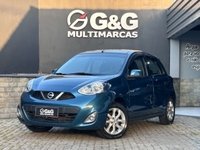 Nissan MARCH SV 1.6 16V Flex Fuel na cor Azul em Joinville / SC - 623