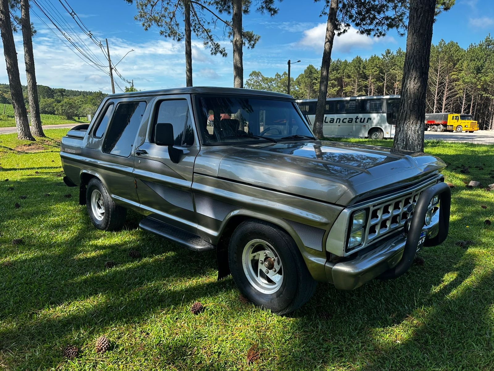 Ford F-1000 CD/Blazer 3.9 Dies. na cor Cinza em Agudos do Sul / PR - 7097