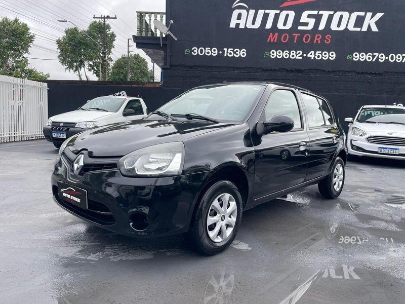 Renault Clio Hi-Flex 1.0 16V 3p na cor Preto em Pinhais / PR - 7347