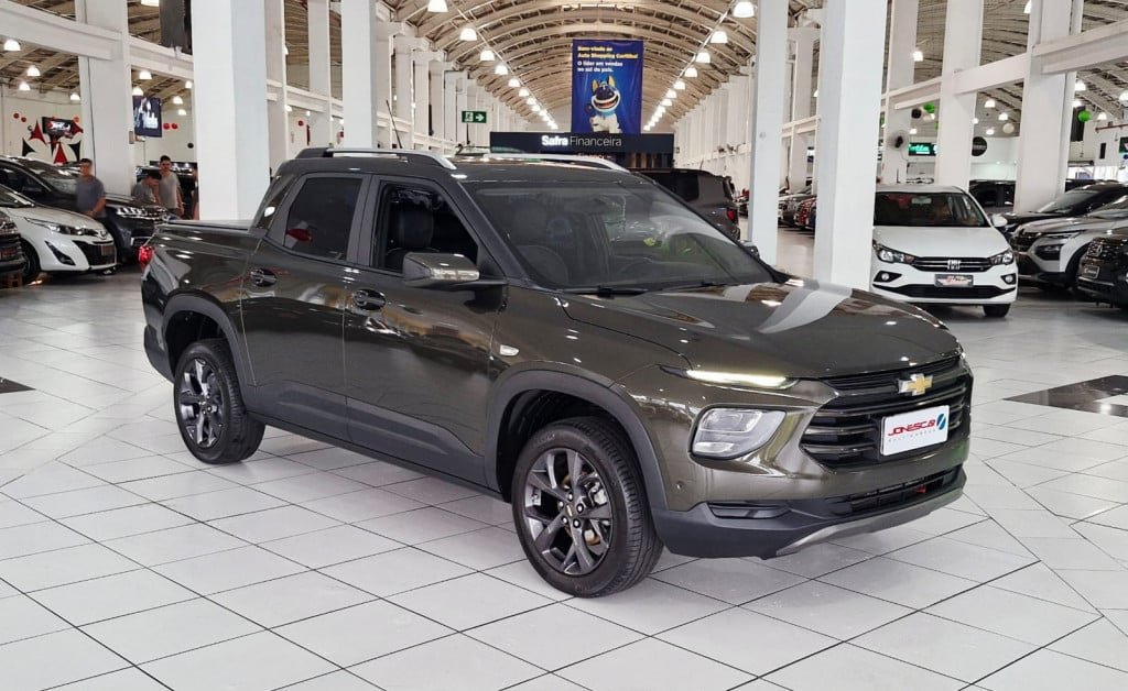 Chevrolet MONTANA PREMIER 1.2 Turbo Flex 12V Aut. na cor Verde em Curitiba / PR - 764741