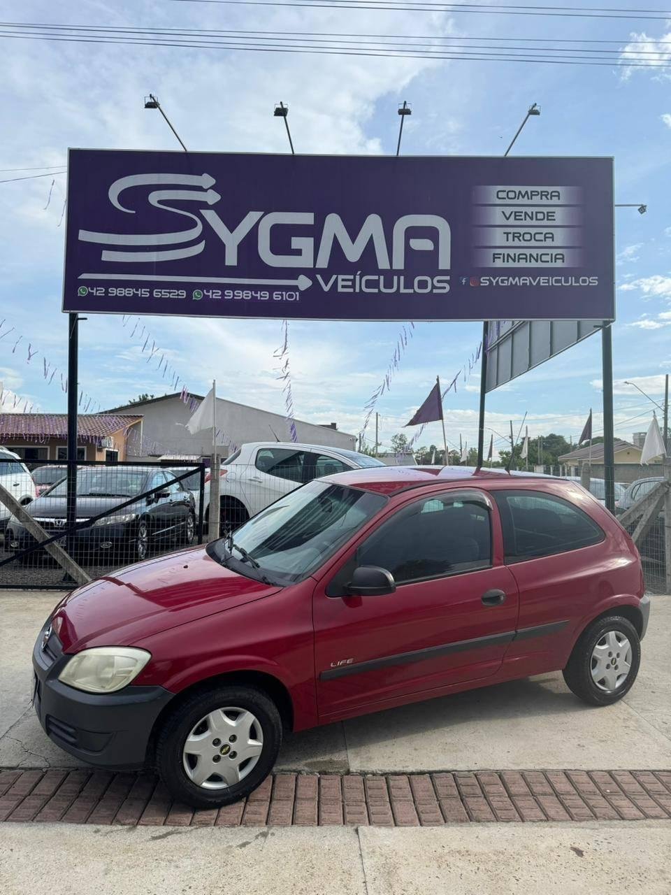 Chevrolet Celta Life/ LS 1.0 MPFI 8V FlexPower 3p na cor Vermelho em São Mateus do Sul / PR - 769780