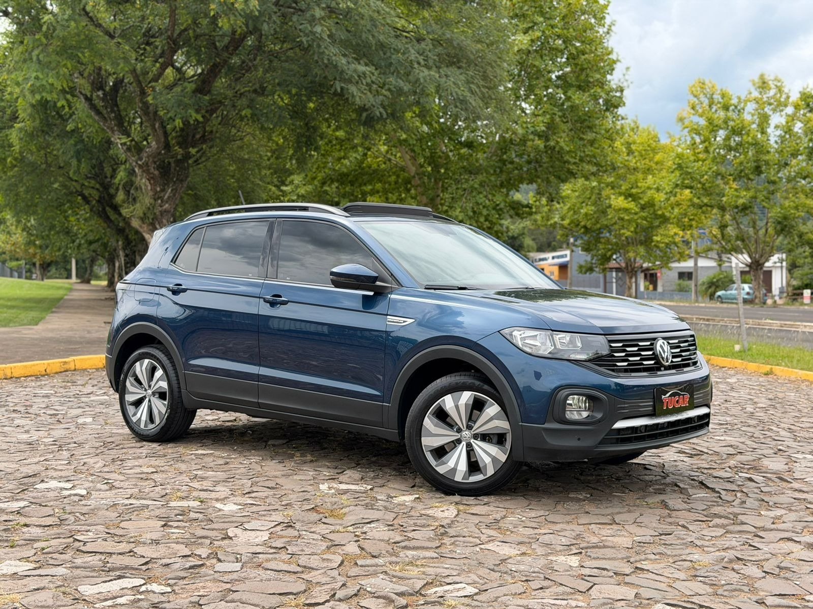 Volkswagen T-Cross Comfor. 200 TSI 1.0 Flex 5p Aut. na cor Azul no Dois Irmãos / RS - 777869