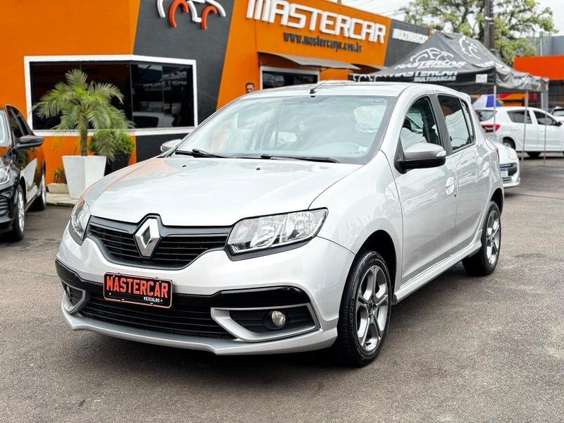Renault SANDERO Authentique Flex 1.0 12V 5p na cor Cinza em São José dos Pinhais / PR - 777971