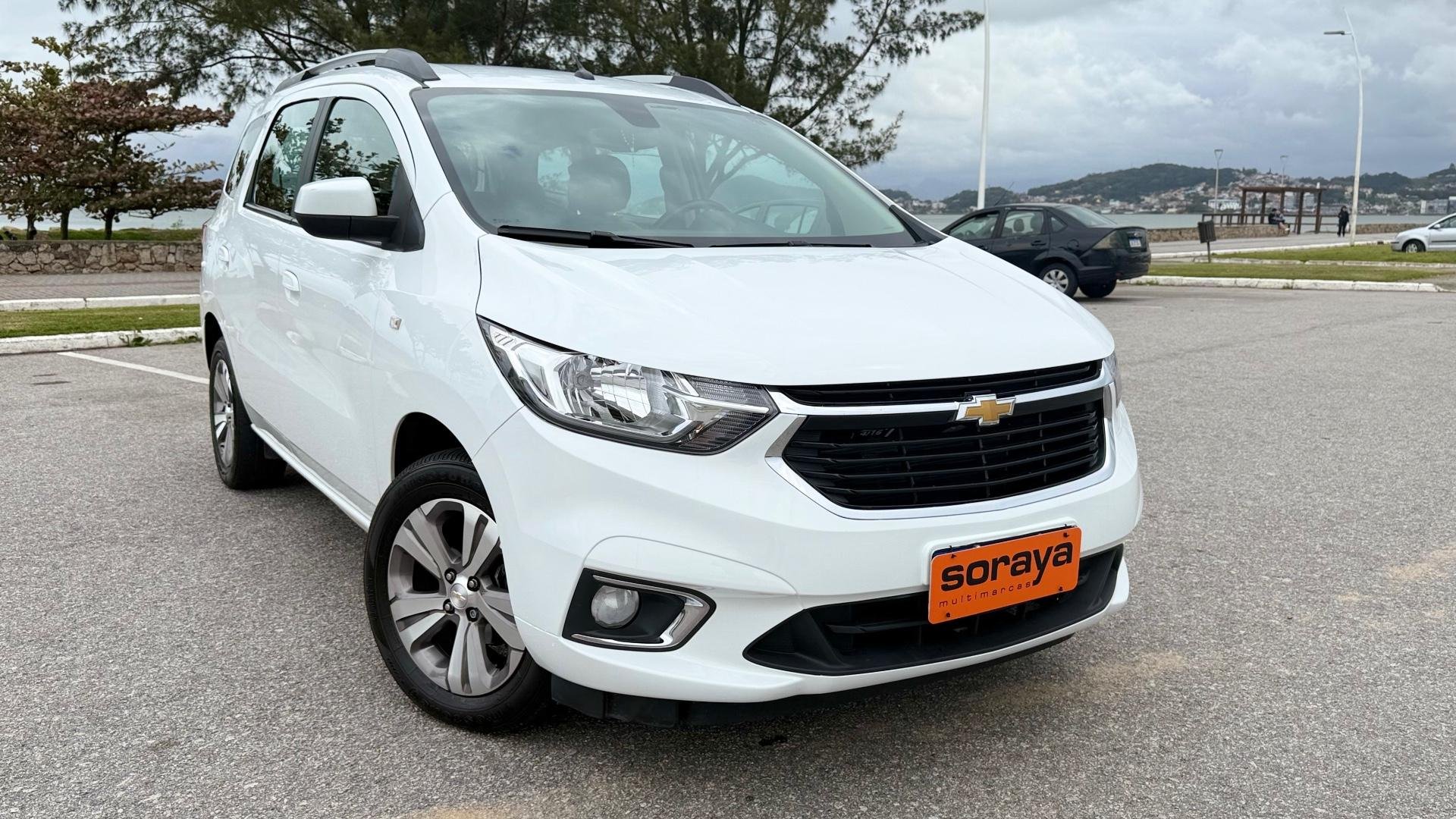 Chevrolet SPIN PREMIER 1.8 8V Econo.Flex 5p Aut. na cor Branco em Florianópolis / SC - 779760