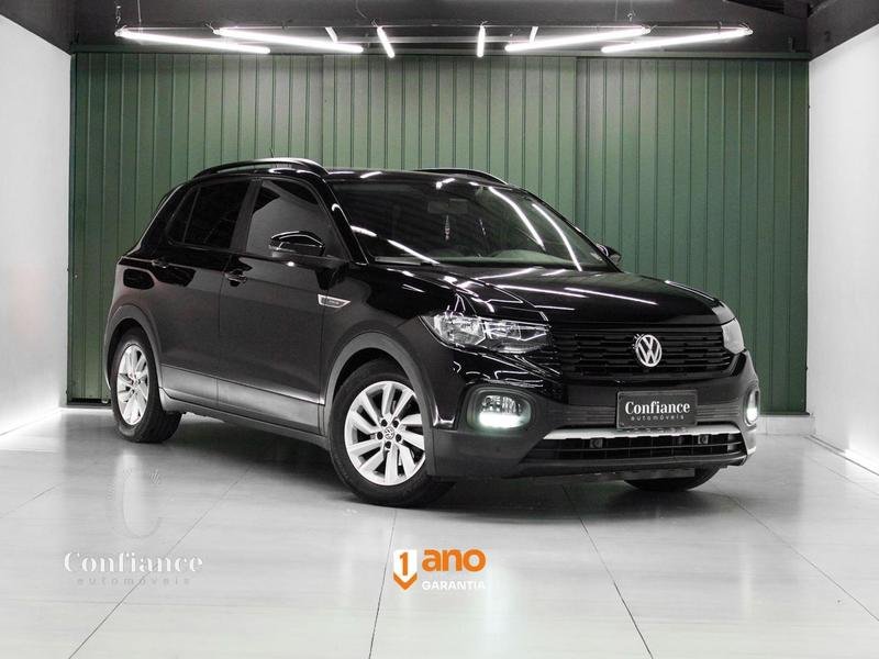 Volkswagen T-Cross 200 TSI 1.0 Flex 12V 5p Aut. na cor Preto em Curitiba / PR - 780954