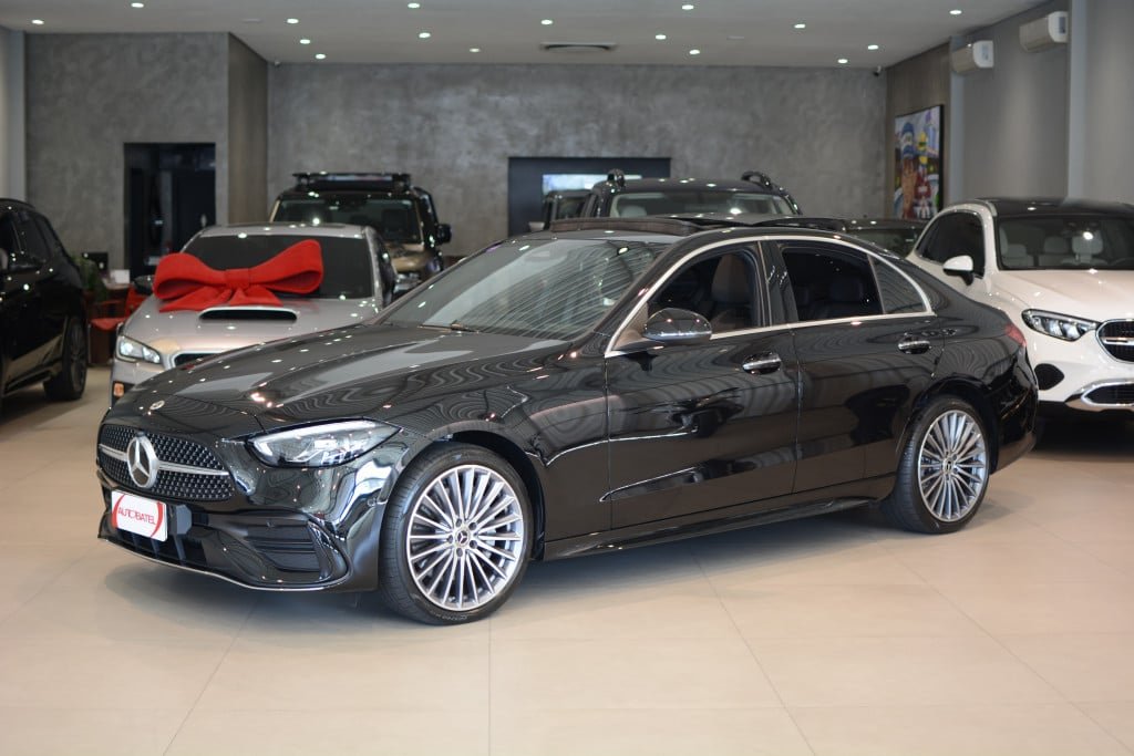 Mercedes-Benz C-200 AMG Line EQ Boost 1.5 TB (Hib.) na cor Preto em Curitiba / PR - 786419