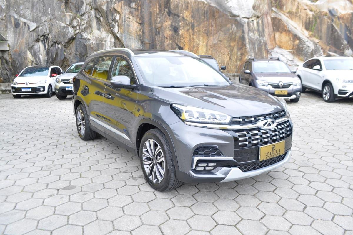 Caoa Chery Tiggo 8 TXS 1.6 16V TGDi Aut. na cor Cinza em Florianópolis / SC - 788837