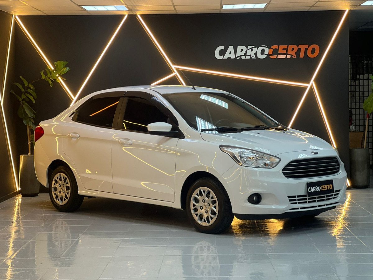 Ford Ka + Sedan 1.0 SE/SE PLUS TiVCT Flex 4p na cor Branco no Novo Hamburgo / RS - 790489
