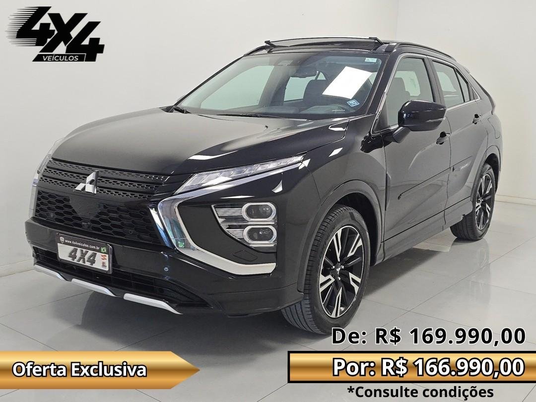 Mitsubishi Eclipse Cross HPE-S Sport 1.5 16V AWC TB 165cv Aut na cor Preto em São José / SC - 805992
