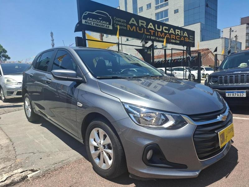 Chevrolet ONIX HATCH 1.0 12V Flex 5p Mec. na cor Cinza em Araucária / PR - 806459