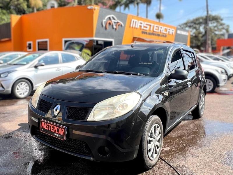 Renault SANDERO Authentique Flex 1.0 12V 5p na cor Preto em São José dos Pinhais / PR - 818587