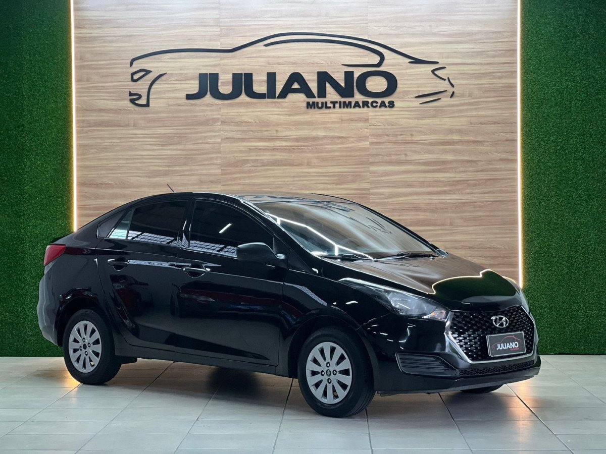 Hyundai HB20S Unique 1.0 Flex 12V Mec. na cor Preto no Novo Hamburgo / RS - 820908