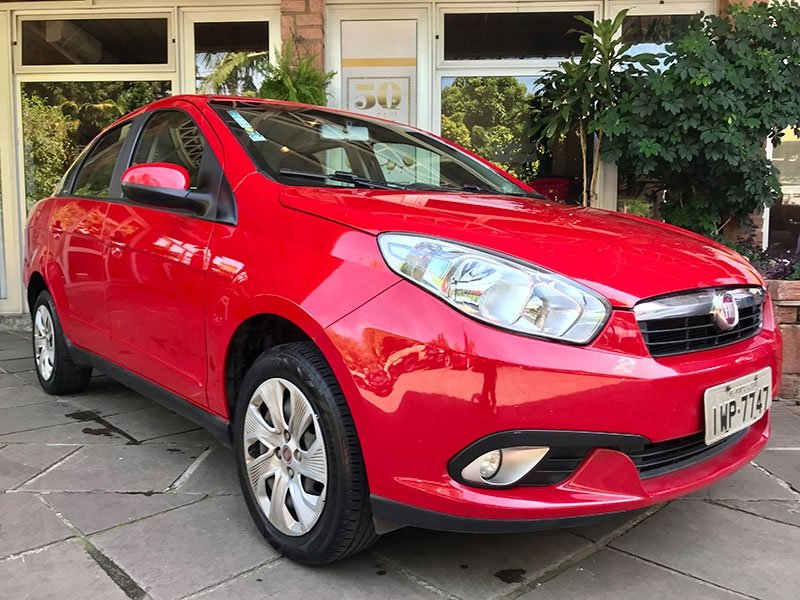 Fiat Grand Siena ATTRAC. 1.4 EVO F.Flex 8V na cor Vermelho no Porto Alegre / RS - 820921