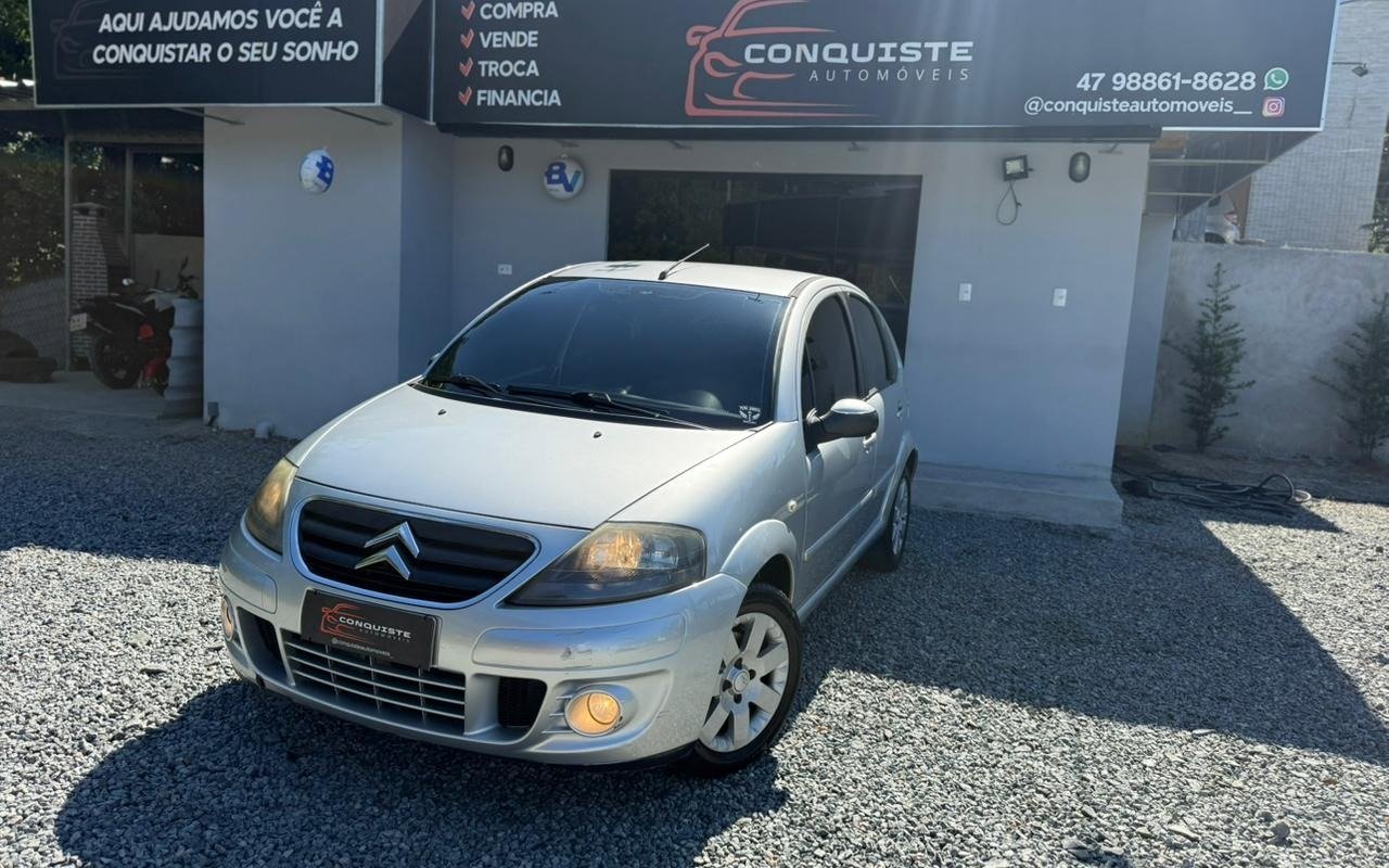 Citroën C3 Exclusive 1.4 Flex 8V 5p na cor Prata em Joinville / SC - 820983