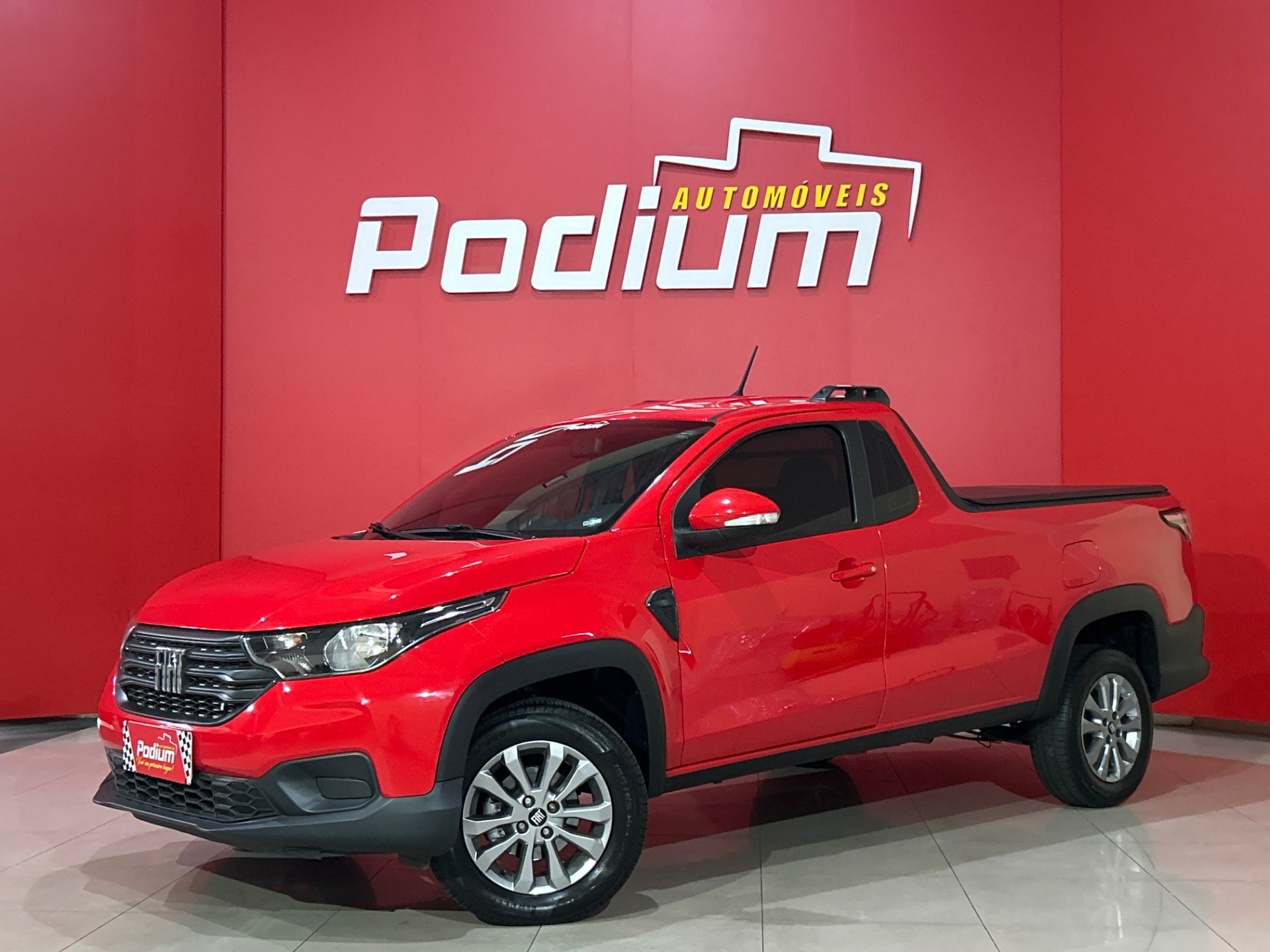 Fiat Strada Freedom 1.3 Flex 8V CS Plus na cor Vermelho em Ponta Grossa / PR - 825376
