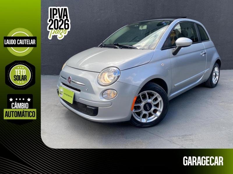 Fiat 500 Cult 1.4 Flex 8V EVO Dualogic na cor Prata no Porto Alegre / RS - 828841