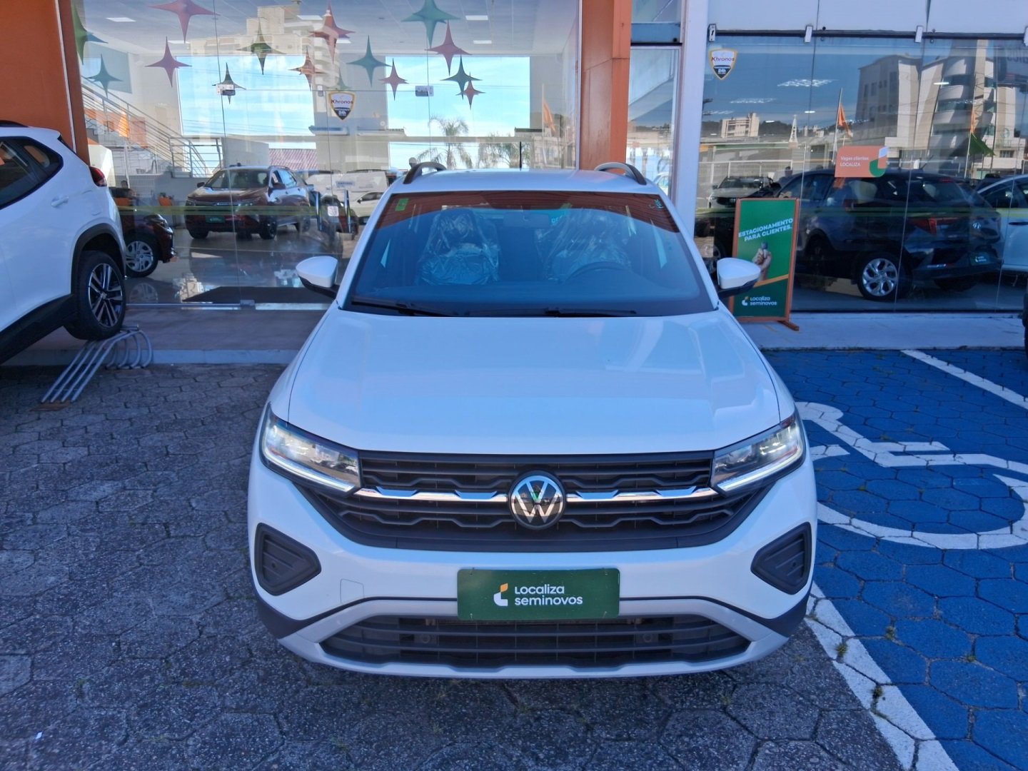 Volkswagen T-Cross Comfor. 200 TSI 1.0 Flex 5p Aut. na cor Branco em Criciúma / SC - 840252