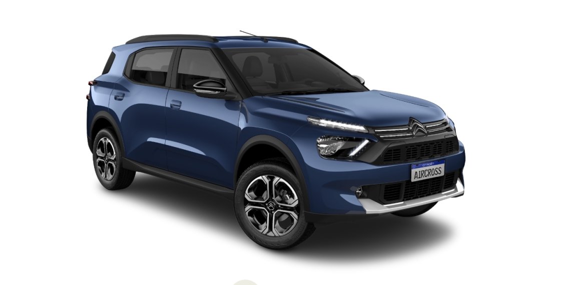 Citroën Aircross Shine 1.0 Flex TB 200 Aut. na cor Azul em Blumenau / SC - 843985