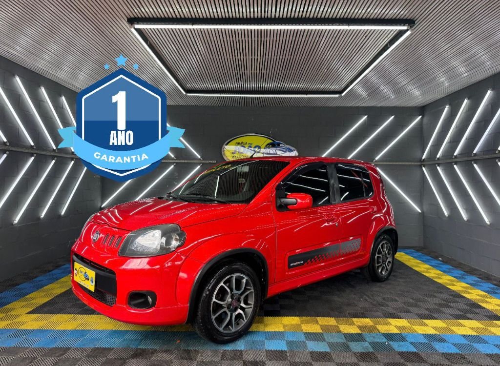 Fiat Uno SPORTING 1.4 EVO Fire Flex 8V 4p na cor Vermelho no Alvorada / RS - 844696