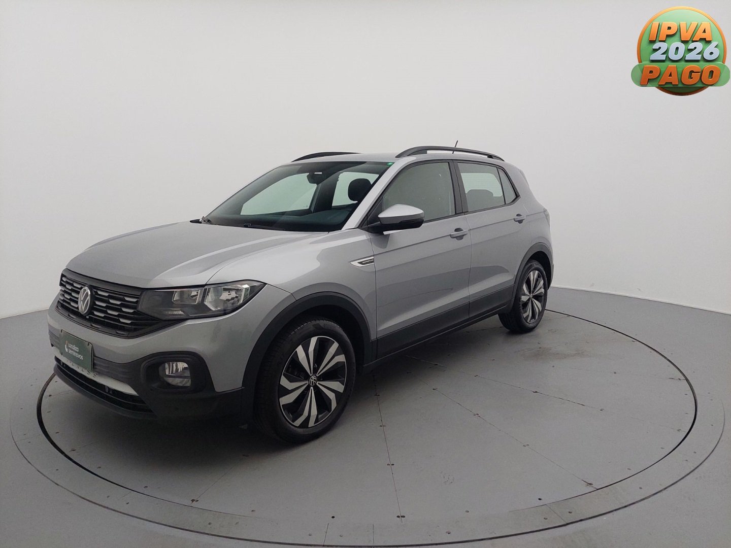Volkswagen T-Cross Comfor. 200 TSI 1.0 Flex 5p Aut. na cor Prata em Joinville / SC - 846178