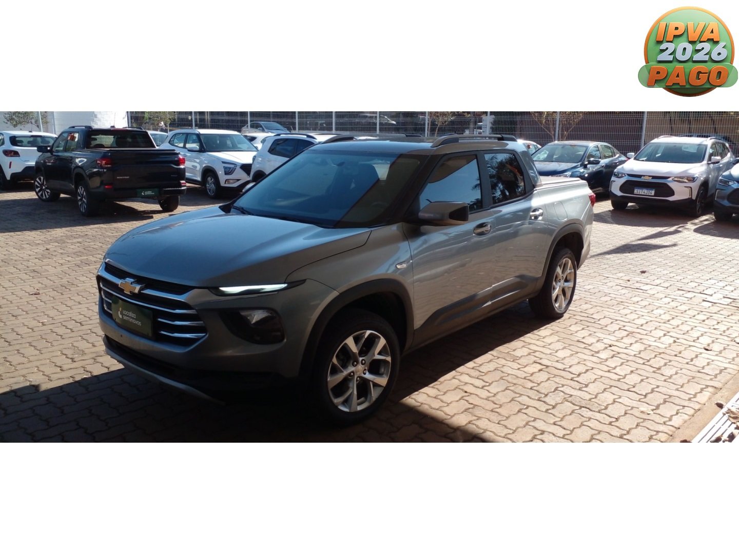 Chevrolet Montana LTZ 1.2 Turbo Flex 12V 4p Aut. na cor Prata em Maringá / PR - 849663