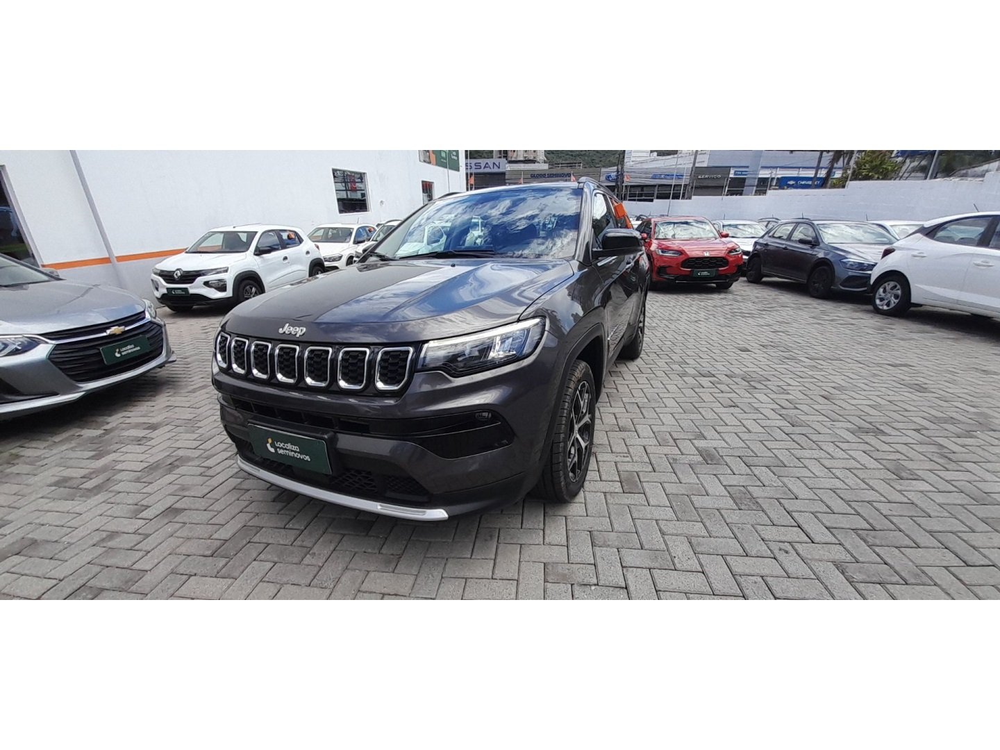 Jeep COMPASS LONG. T270 1.3 TB 4x2 Flex Aut. na cor Cinza em Brusque / SC - 852731