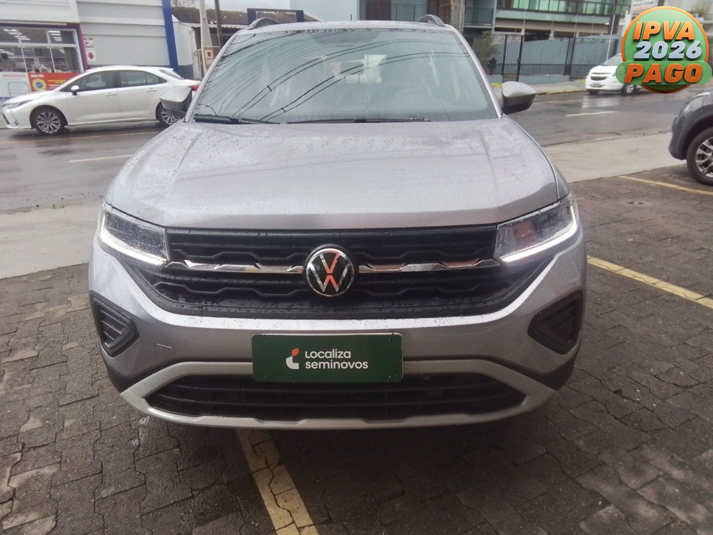 Volkswagen T-Cross Comfor. 200 TSI 1.0 Flex 5p Aut. na cor Prata no Santa Maria / RS - 853734