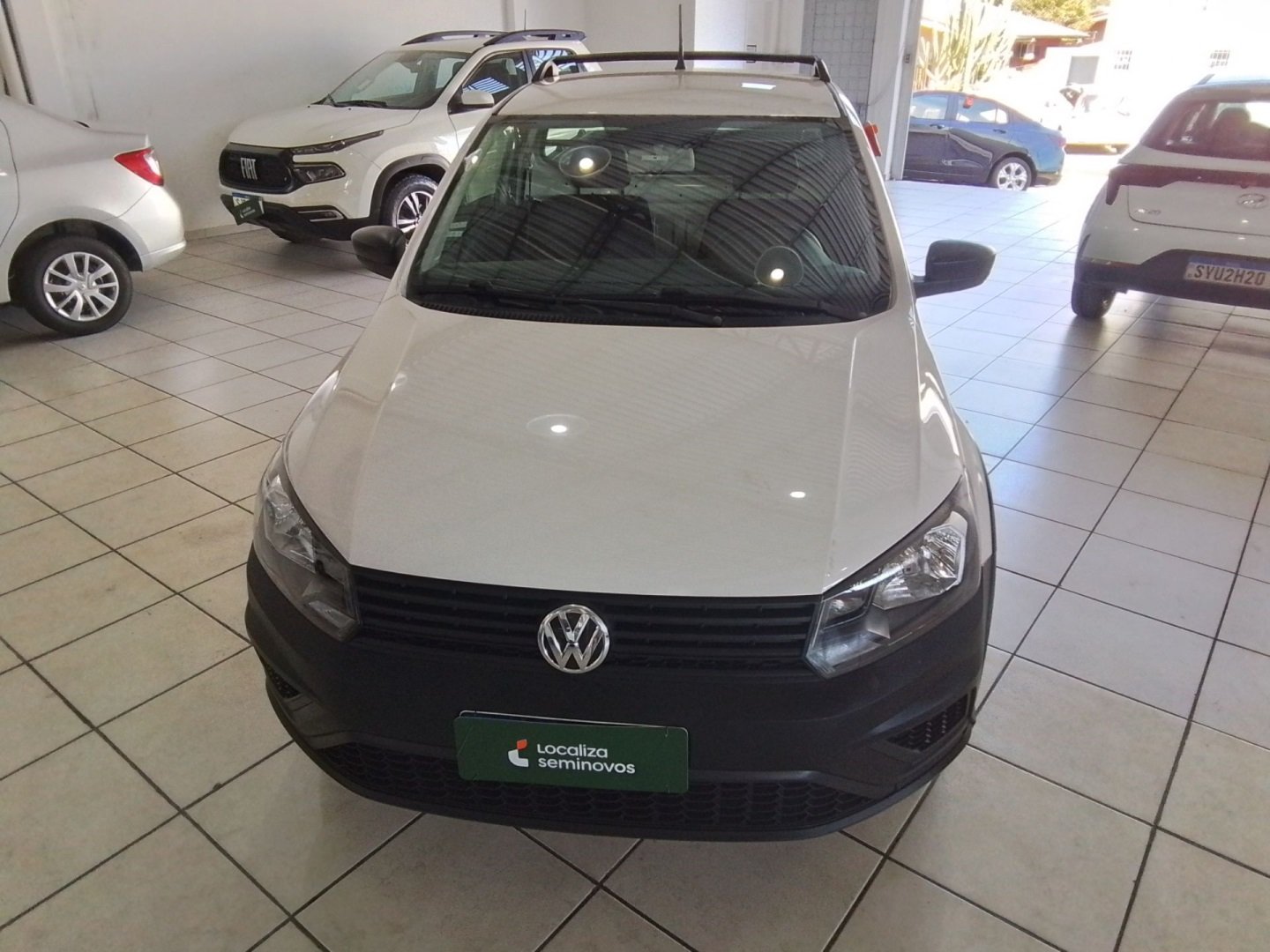 Volkswagen Saveiro Robust 1.6 Total Flex 16V na cor Branco no Santa Maria / RS - 853768