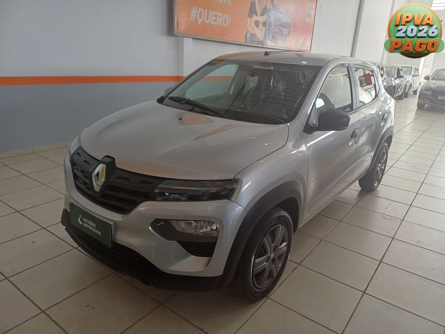 Renault Kwid Zen 1.0 Flex 12V 5p Mec. na cor Prata no Santa Maria / RS - 853771