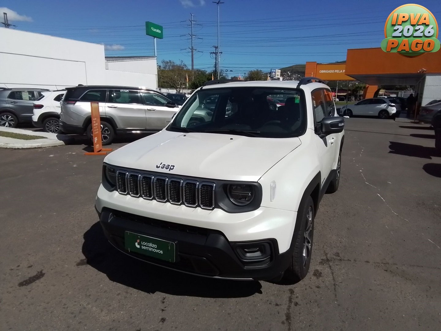 Jeep Renegade Long. T270 1.3 TB 4x2 Flex Aut. na cor Branco no Santa Cruz do Sul / RS - 855563