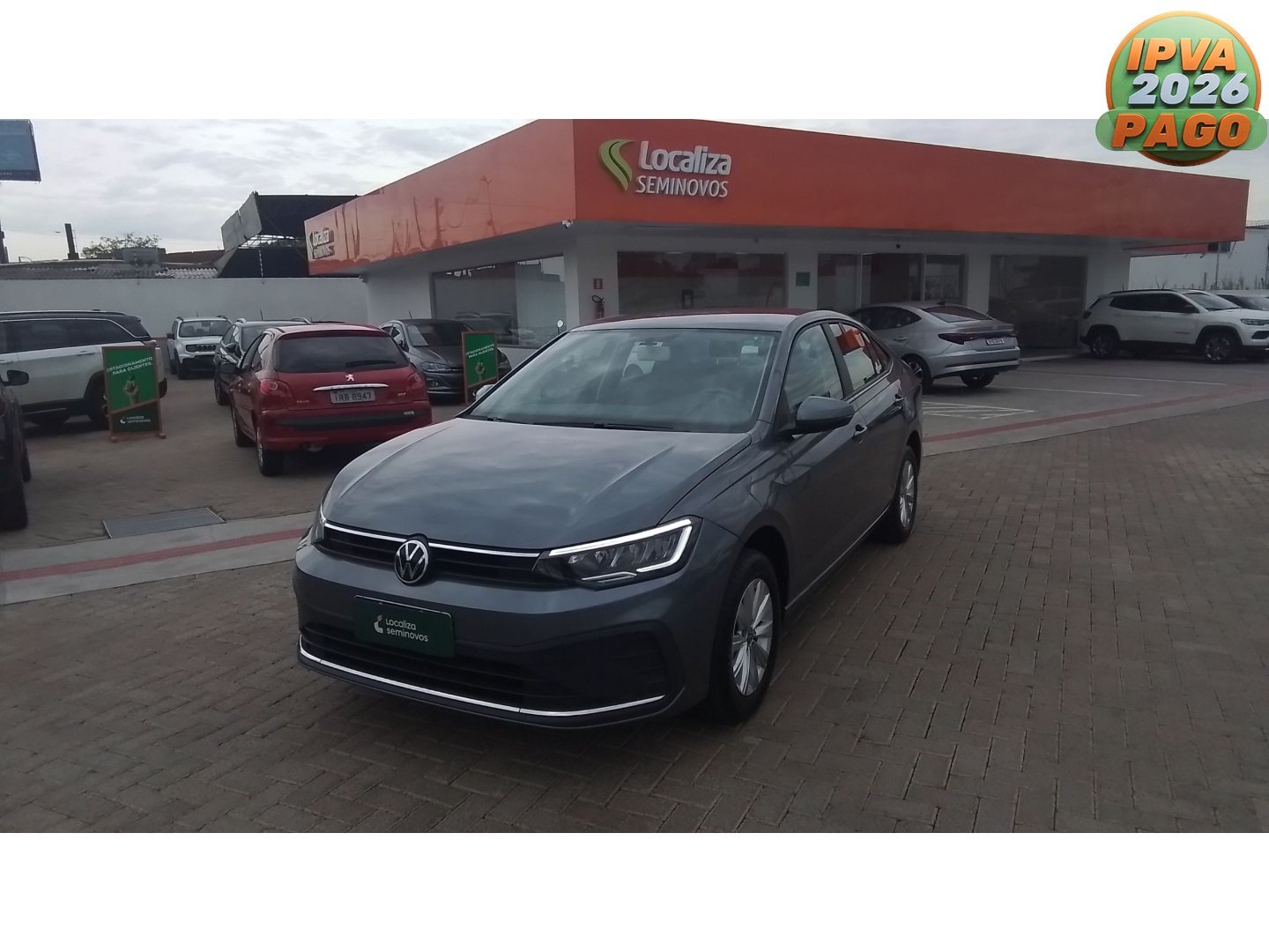 Volkswagen Virtus Sense 1.0 Flex 12V 5p Mec. na cor Cinza no Santa Cruz do Sul / RS - 855595