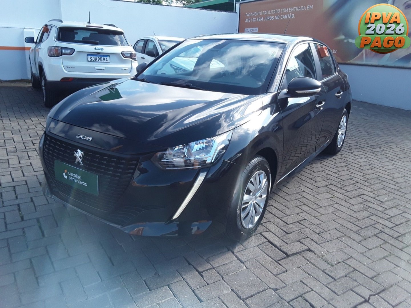 Peugeot 208 Like 1.0 Flex 6V 5p Mec. na cor Preto em Maringá / PR - 856285