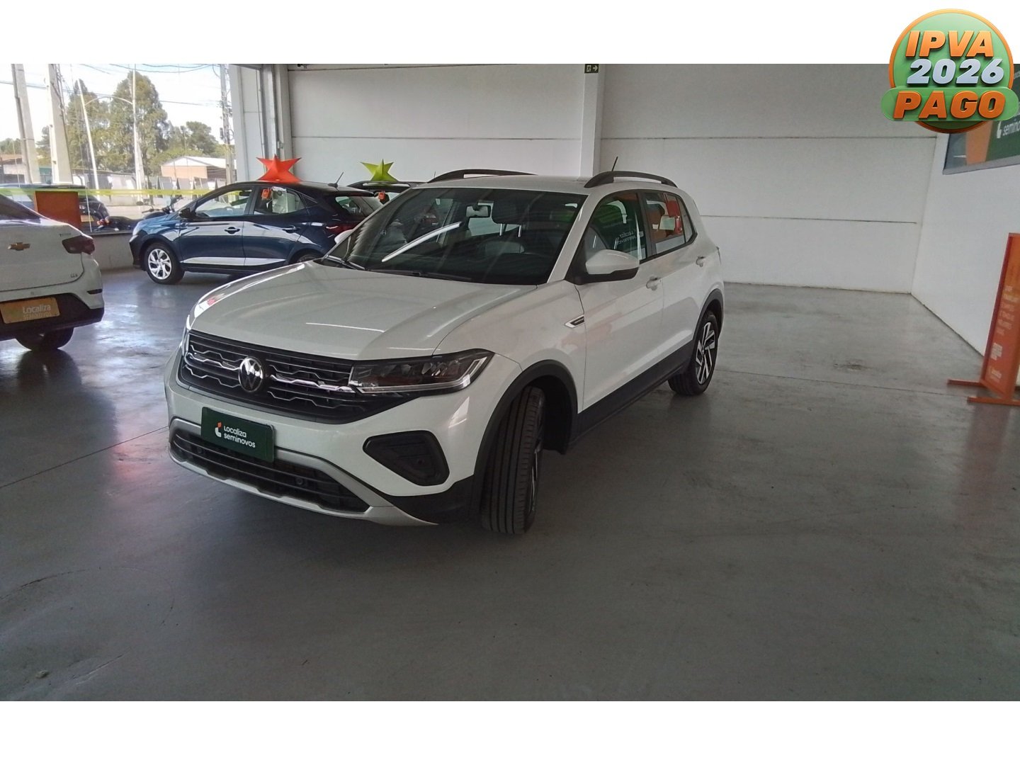 Volkswagen T-Cross Comfor. 200 TSI 1.0 Flex 5p Aut. na cor Branco em Lages / SC - 857252