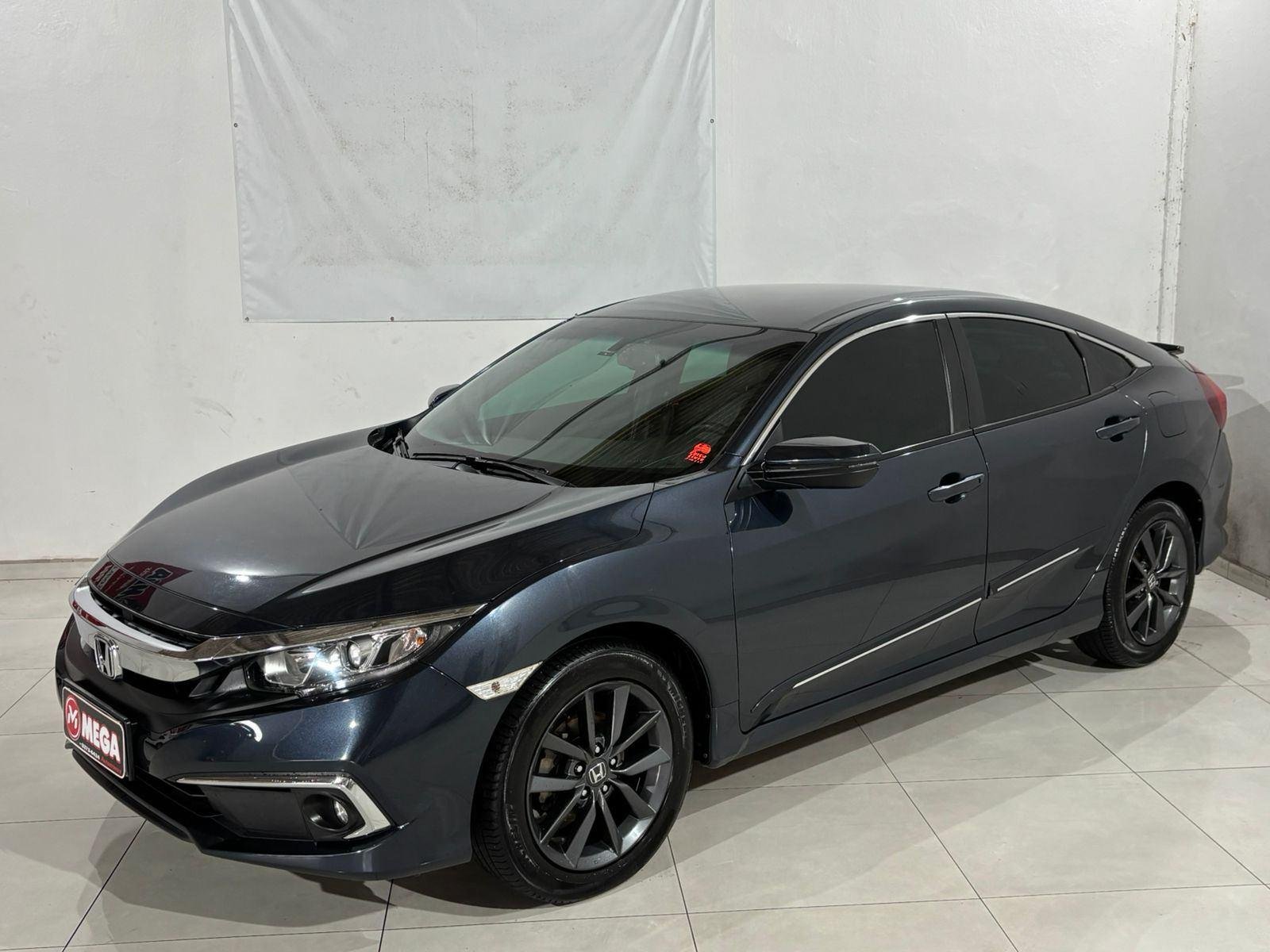 Honda Civic Sedan EX 2.0 Flex 16V Aut.4p na cor Azul em Guaramirim / SC - 857428