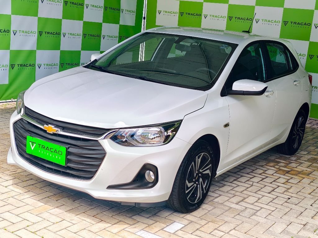 Chevrolet Onix HATCH LT 1.0 12V TB Flex 5p Mec. na cor Branco em Florianópolis / SC - 857920