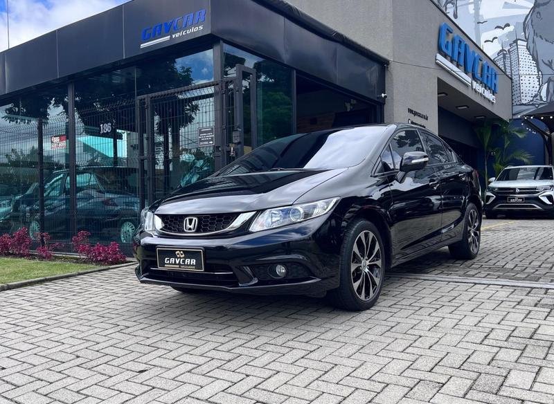 Honda Civic Sedan LXR 2.0 Flexone 16V Aut. 4p na cor Preto em Curitiba / PR - 857923