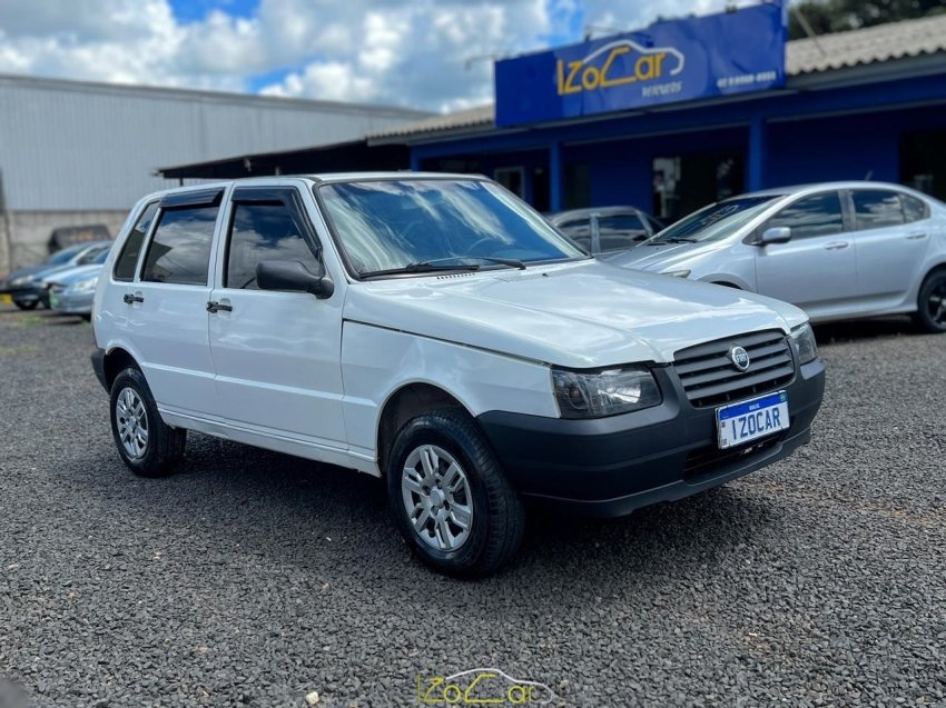 Fiat UNO Mille 1.0 Fire/ F.Flex/ ECONOMY 2p na cor Branco em Guarapuava / PR - 858075