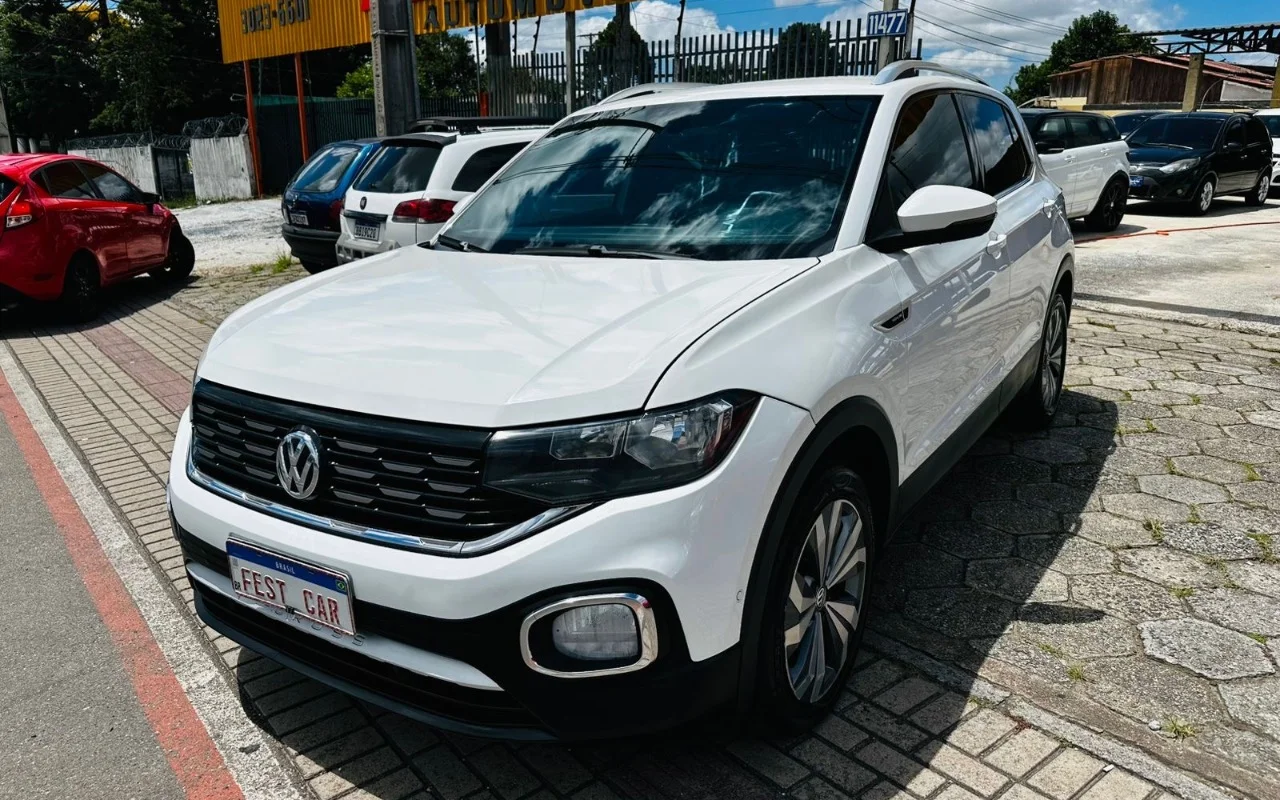 Volkswagen T-Cross 1.0 TSI Flex 12V 5p Mec. na cor Branco em Pinhais / PR - 859220